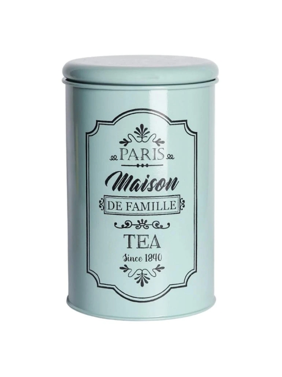 Metal Tea Jar - Green, 900 Ml