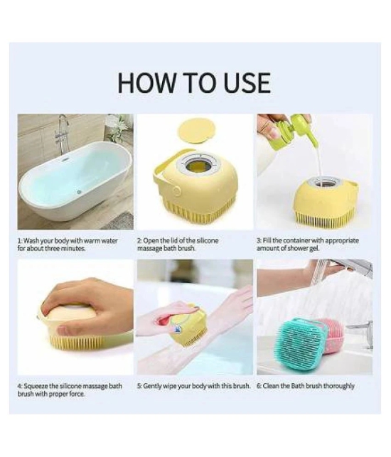 Naamro Silicone body scrubber Soft Bath Body Brush Body Brush