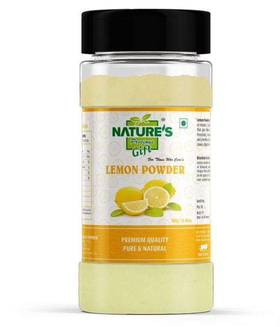 Nature''s Gift Lemon Powder - 10.58 Oz Spice Jar Powder 300 gm