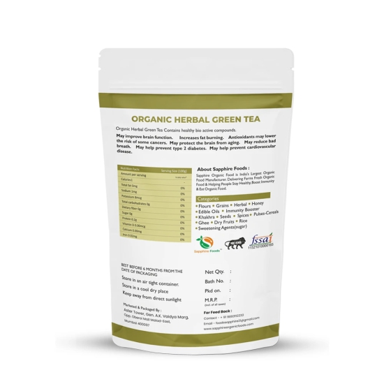 Oganic Herbal Green Tea-250gm