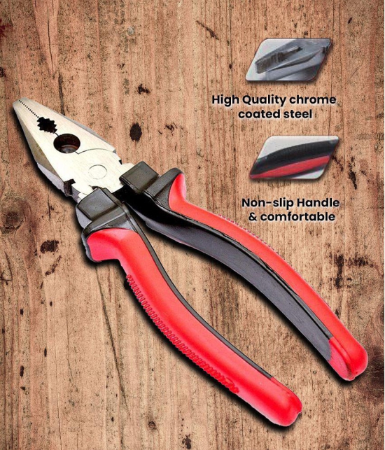 HOMETALES Sturdy Steel tools hardware Combination Plier 8-inch for Home & Professional Use and Electrical Work