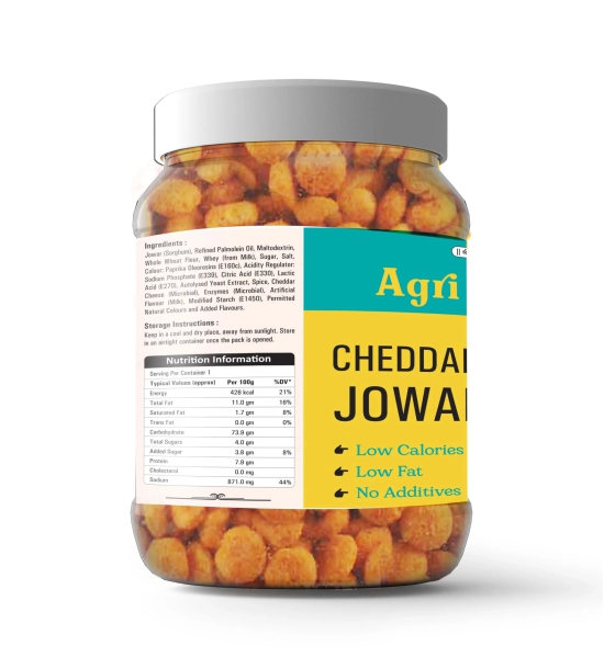 Agri Club Cheddar Cheese Jowar Puffs, 100 gm (Pack of 2)