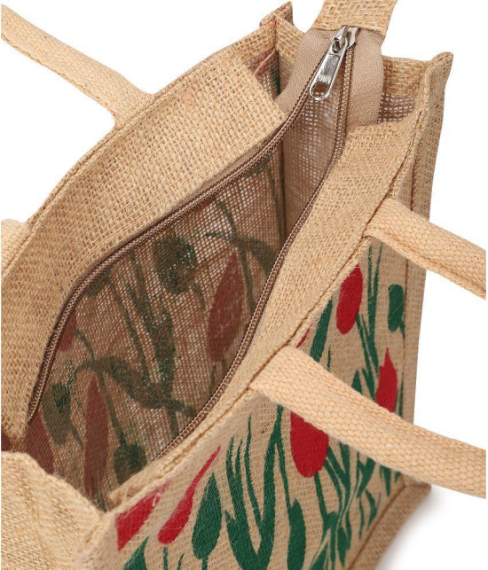 Style Smith - Assorted Jute Lunch Bag Pack of 1 - Assorted