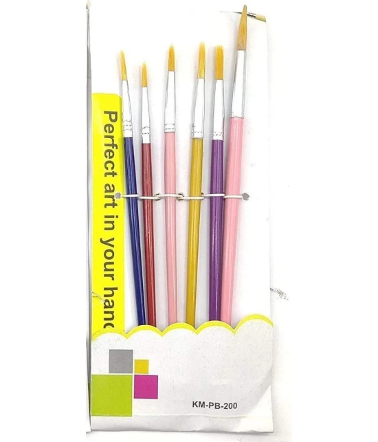 ECLET 6 Pcs Different Size Paint Brush Set (Round) E