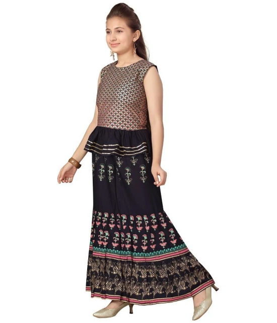 Aarika Navy Blue Cotton Girls Lehenga Choli Set ( Pack of 1 ) - None