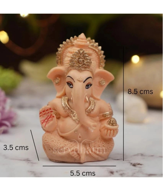 ServDharm Resin Lord Ganesha Idol ( 8.5 cm )