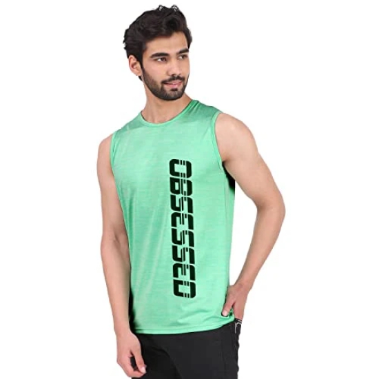 London Hills - Regular Fit Graphic Print Men Round Neck Sleeveless T-Shirt