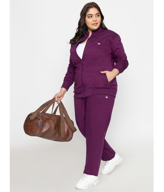 YHA - Purple Fleece Womens Running Trackpants ( Pack of 1 ) - None