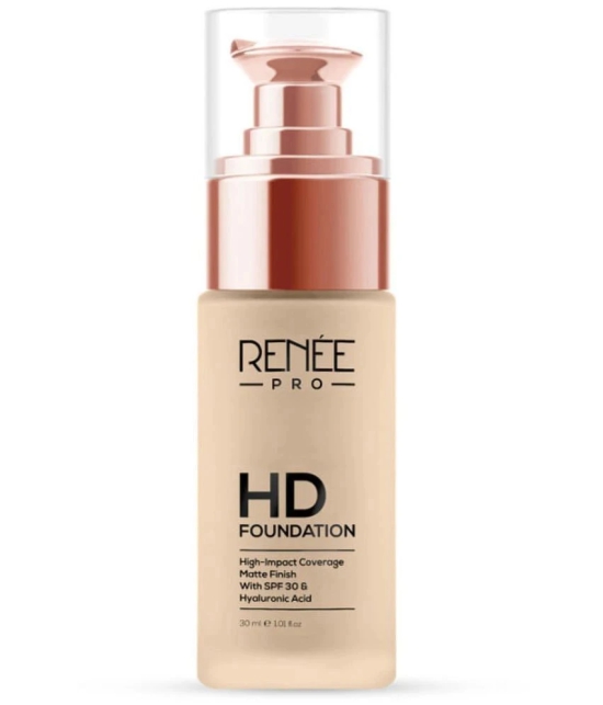 RENEE PRO HD Foundation - Fir, Seamless HD Coverage with Matte Finish & SPF15, 30 Ml