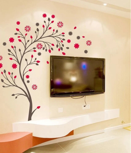 Asmi Collection nature Floral Sticker ( 140 x 140 cms )