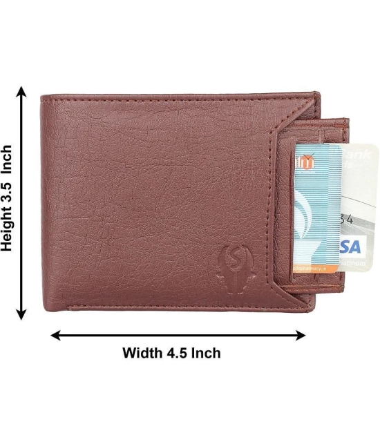 samtroh - PU brown Mens Regular Wallet ( Pack of 1 ) - Brown