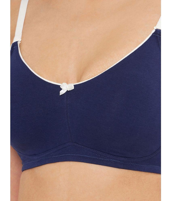 Amante - Blue Cotton Non Padded Women's Everyday Bra ( Pack of 1 ) - None