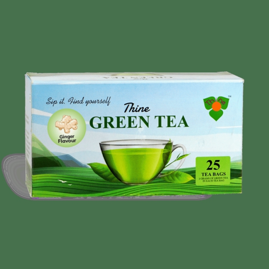 Green & Black tea bags / dip tea bags flavoured & Non flavoured (Assorted 25 bags of 4 pkts)  - Green tea ginger /green tea  lemon +mint/ green tea plain & black tea bag plain