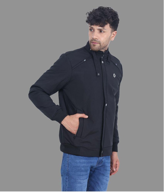 Dollar - Black Synthetic Regular Fit Mens Windcheater Jacket ( Pack of 1 ) - None