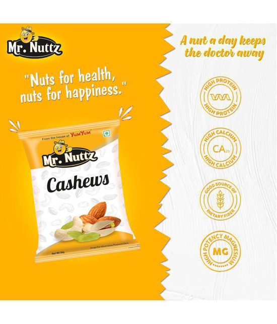 Mr.Nuttz Dry Fruits Combo 200 g (50 g Each) Almonds, Cashew Nuts, Pistachios & Raisins