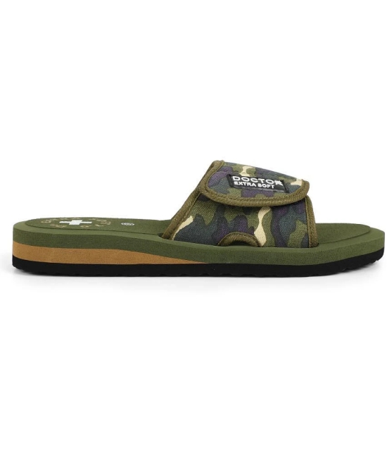 DOCTOR EXTRA SOFT - Olive  Womens Slide Flip flop - None