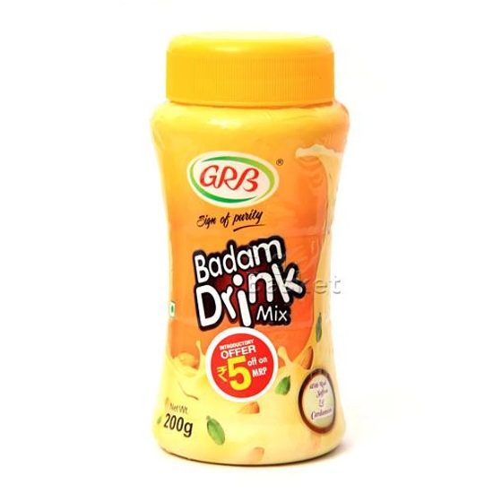 GRB Badam Drink Mix, 200 Gms