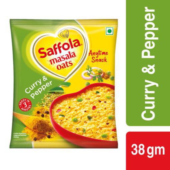 Saffola Masala Oats Curry  Pepper 38g