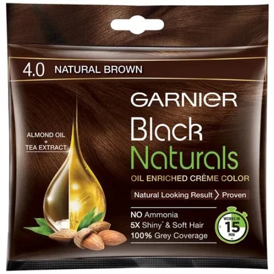 GARNIER BLACK NATURALS BROWN 4.0