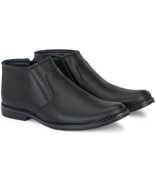 Leeport - Black Mens Formal Boots - None