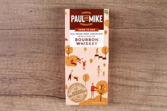 Paul & Mike Bourbon Whiskey Chocolate, 250 gm