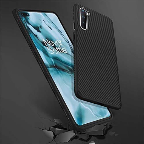 OnePlus Nord Back Cover Case Anti Skid Texture - Black