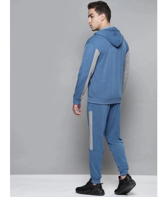 Alcis - Blue Cotton Regular Fit Solid Mens Sports Tracksuit ( Pack of 1 ) - None