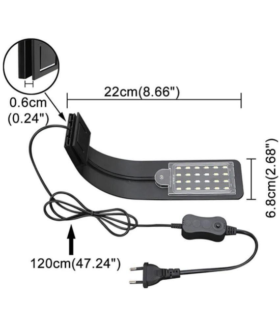 AST X5 Aquarium Led Light - Plastic Aquarium Light - Black