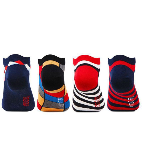 Bonjour Cotton No Show Socks Pack of 4 - Multi