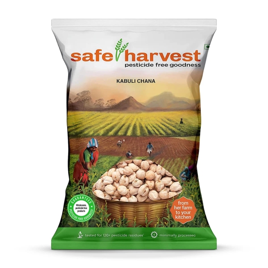 Safe Harvest Pf Kabuli Chana, 500 Gm