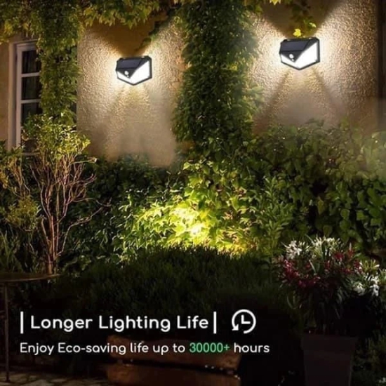 Uttamrobotics Solar Lights-Bright Solar Wireless Security Motion Sensor 100 Led Night Light for Home and Garden ,Outdoors