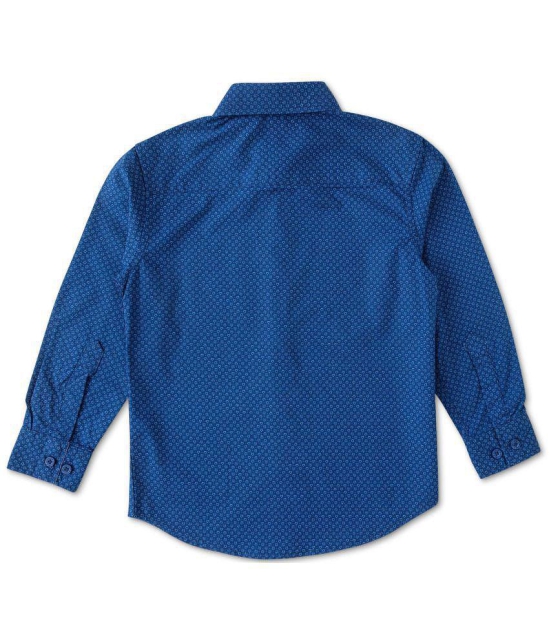 JusCubs Boys Cotton Toddlers Embroidered Shirt - Blue (Pack of 1) - None