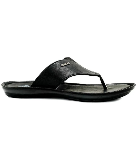 ASIAN Black Mens Thong Flip Flop - None