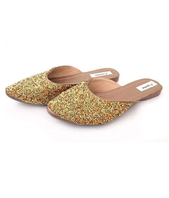 Raj - Gold Womens Mules - None