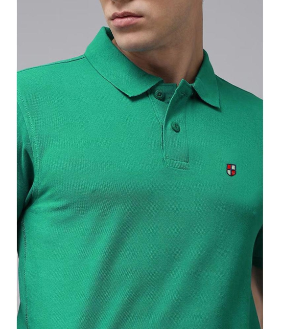 ADORATE - Green Cotton Blend Regular Fit Mens Polo T Shirt ( Pack of 1 ) - None