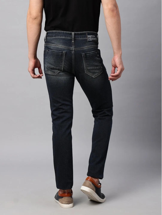 Dark Tinted Blue Slim Fit Jeans-36 / Blue