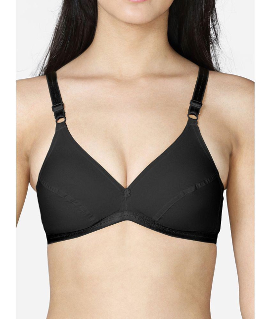 VStar - Black Cotton Non Padded Womens Everyday Bra ( Pack of 1 ) - None