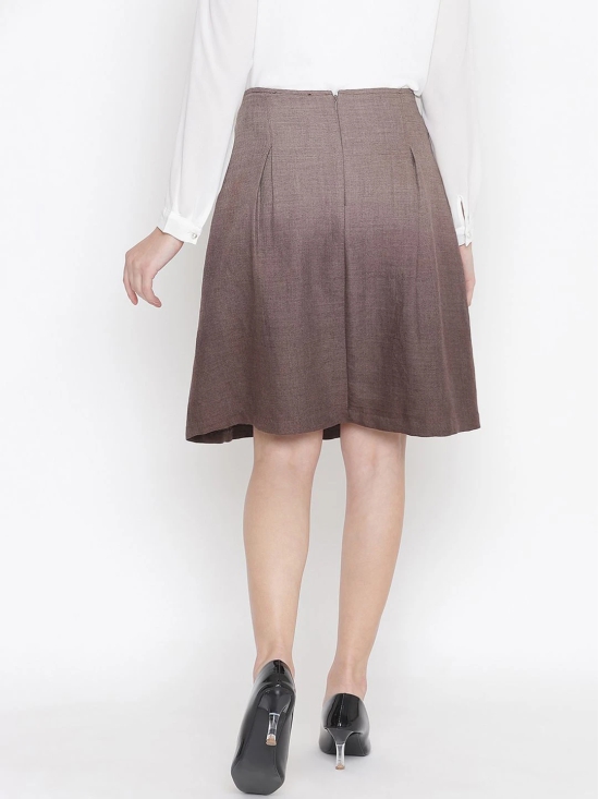 Oxolloxo Woman Brown Woolen Skirt