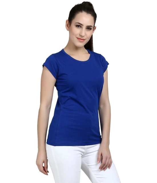 Diaz Cotton Blue T-Shirts - Single - None