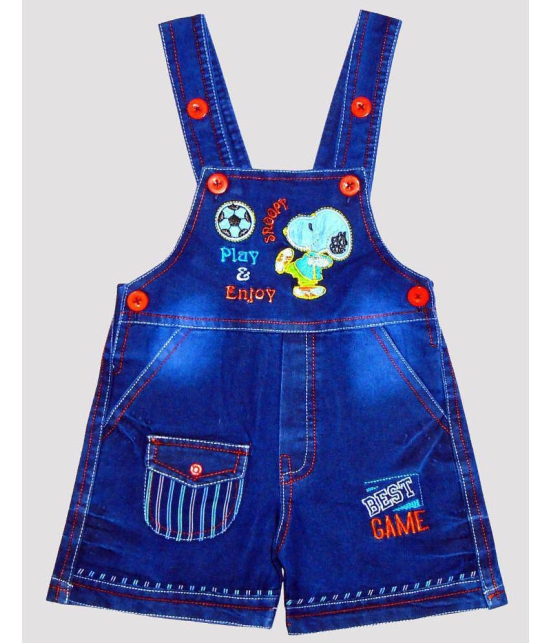 Wise Guys - Red Denim Baby Boy,Baby Girl Dungaree Sets ( Pack of 1 ) - None