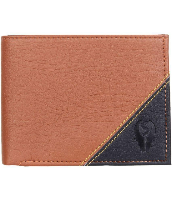 samtroh - PU tan Mens Regular Wallet ( Pack of 1 ) - Tan