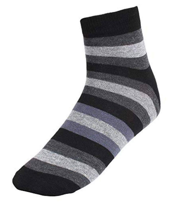 Creature - Cotton Men's Striped Multicolor Ankle Length Socks ( Pack of 6 ) - Multicolor