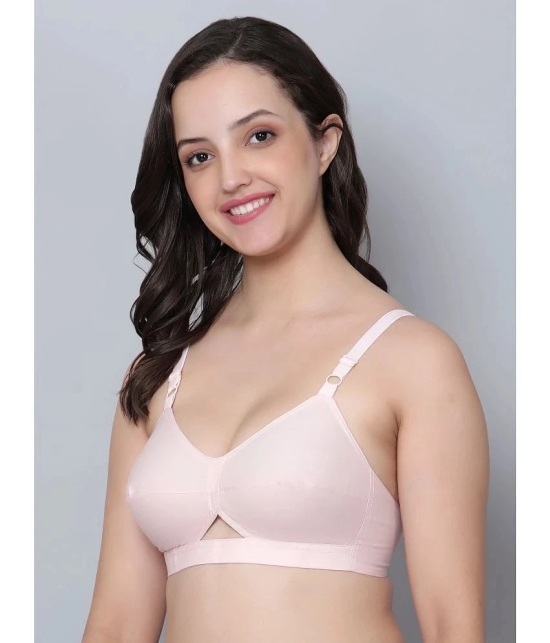 AIMLY Pink Cotton Non Padded Womens Everyday Bra ( Pack of 1 ) - None