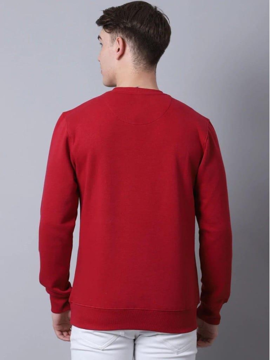 Rodamo Men Red Printed Sweatshirt