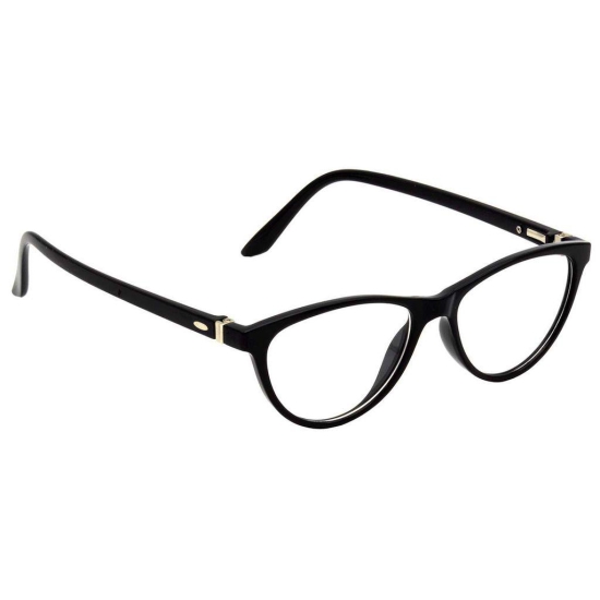Hrinkar Trending Eyeglasses: Black Cat-eyed Optical Spectacle Frame For Men & Women |HFRM-BK-13