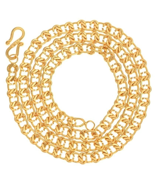 AanyaCentric 22inches Long Gold Plated Chain for Men Women Girls Boys - None