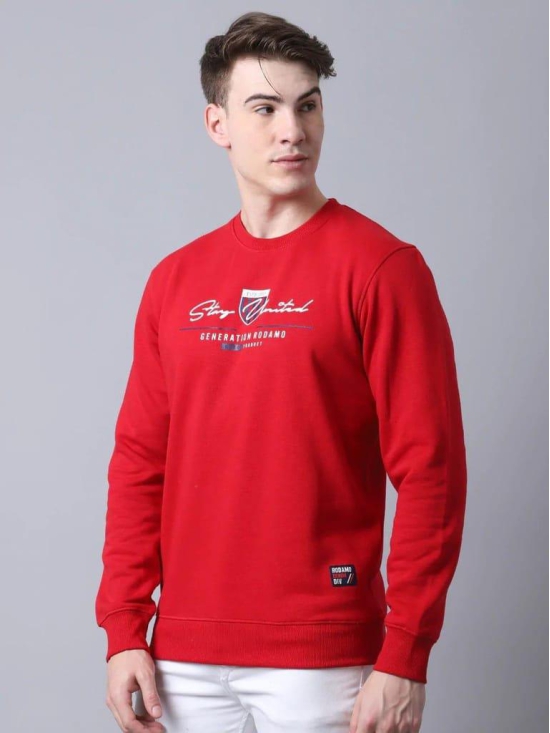 Rodamo Men Red Printed Sweatshirt