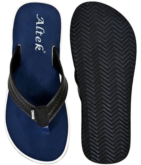 Altek - Navy Mens Thong Flip Flop - None