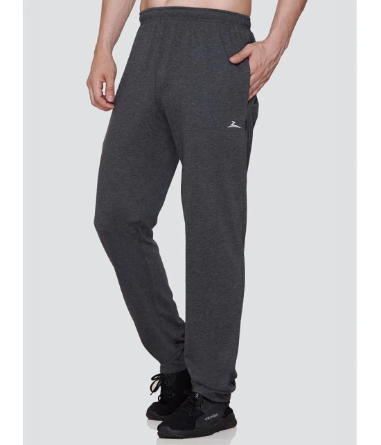 Zeffit Charcoal Cotton Blend Mens Sports Trackpants ( Pack of 1 ) - None