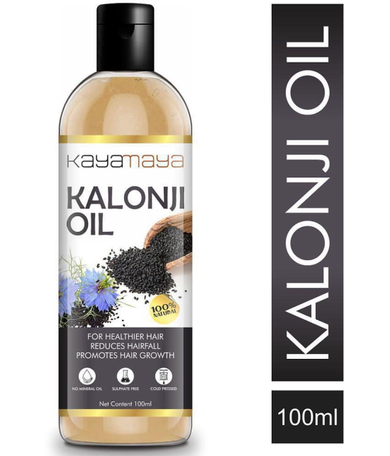 Kayamaya Premium Cold Pressed Kalonji Black Seed Oil for Hair & Skin 100 mL